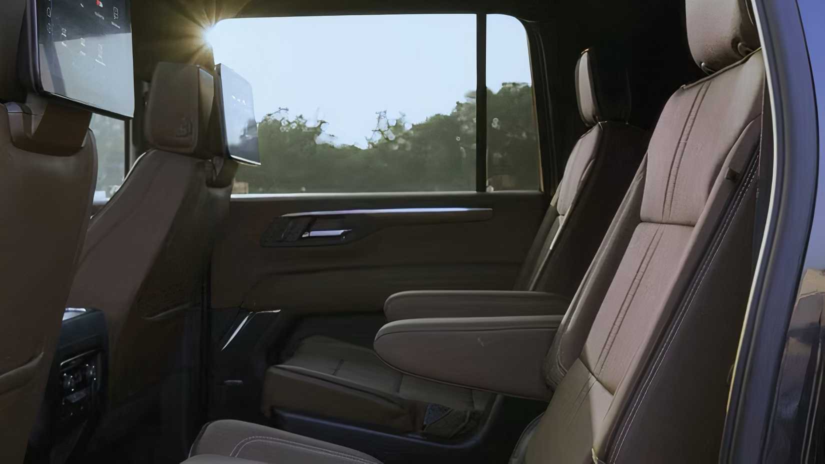 2025 Chevrolet Suburban interior showing rear seats