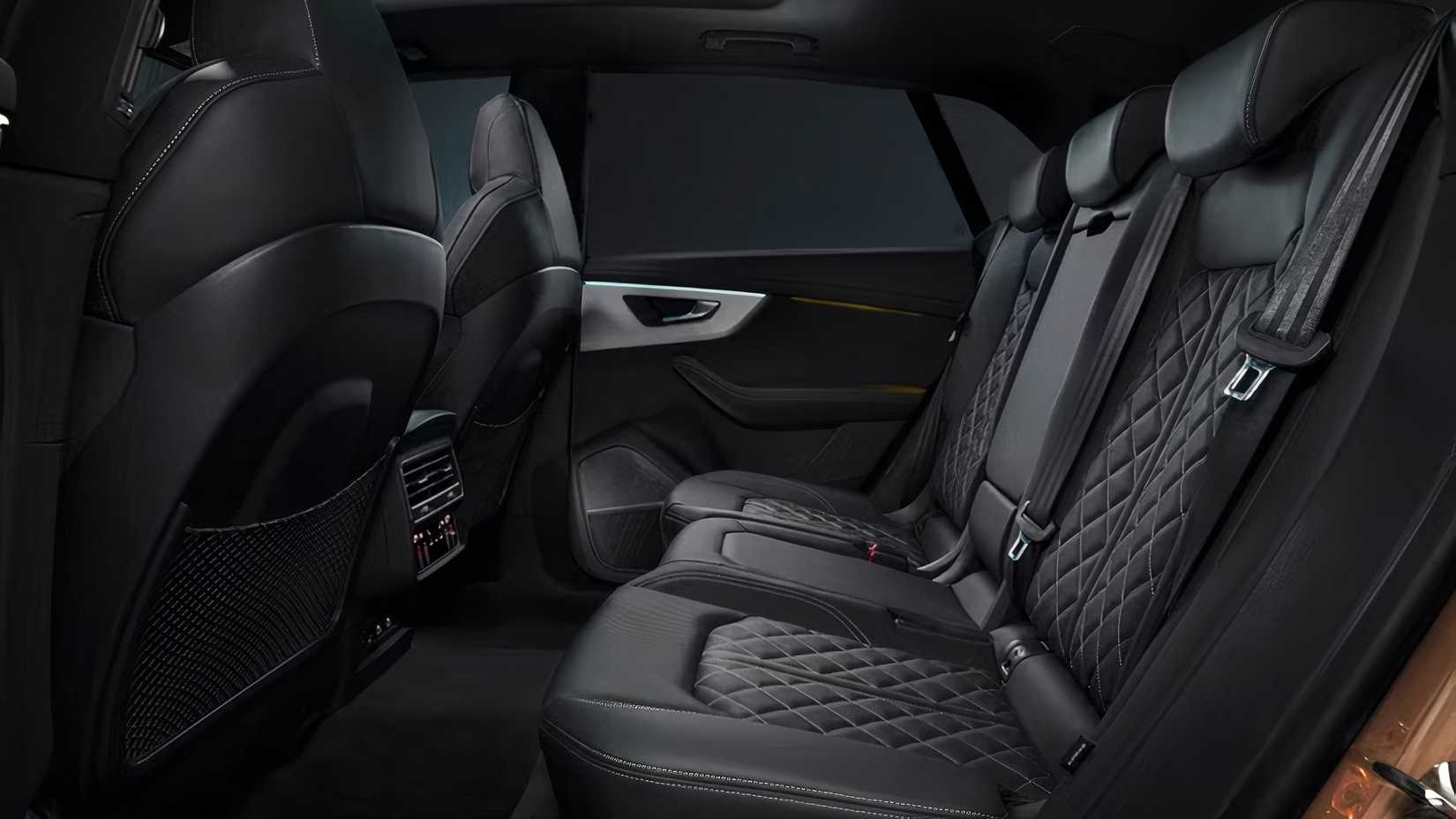 2025 Audi SQ8 interior showing rear seats