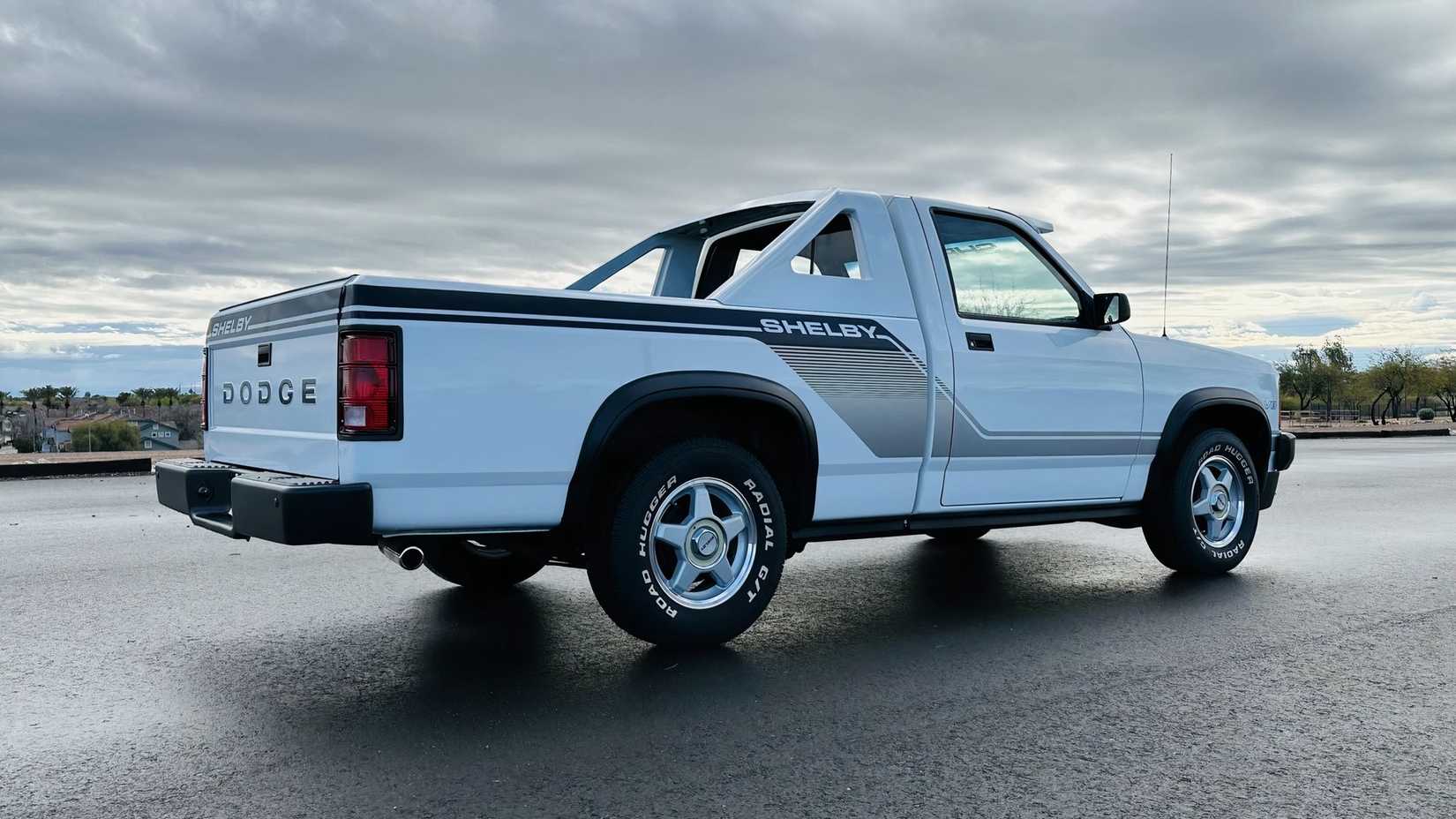 3/4 rear view of 1989 Dodge Shelby Dakota