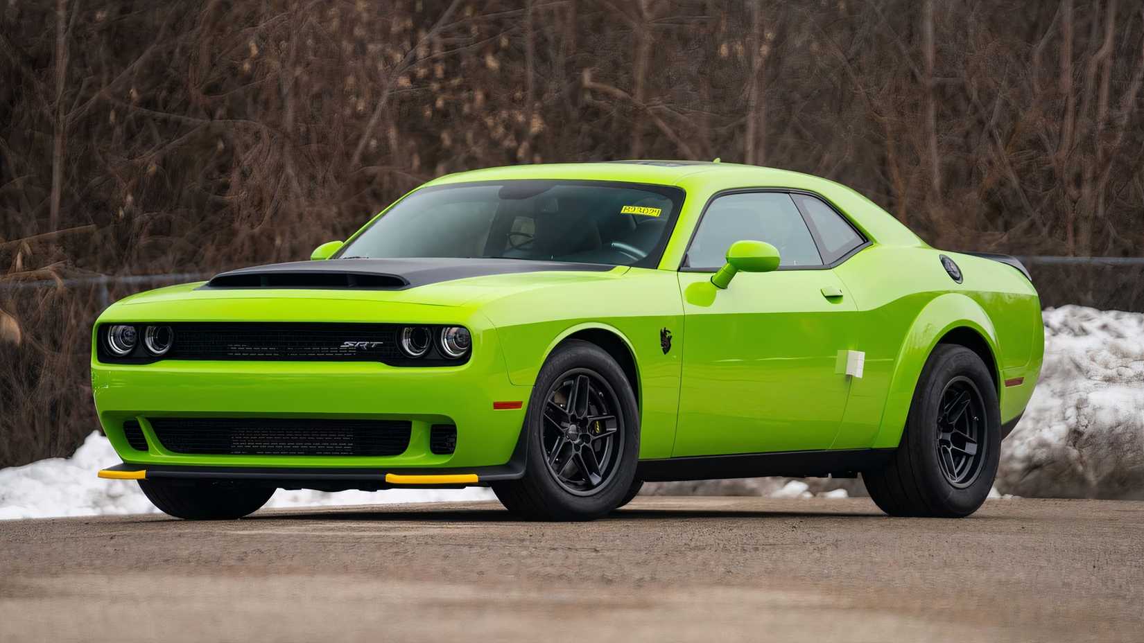 3/4 front view of 2023 Dodge Challenger SRT Demon 170