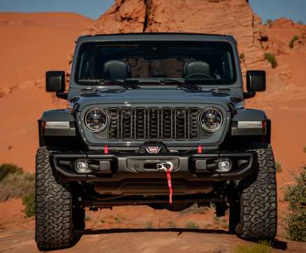 Front view of 2025 Jeep Wrangler Rubicon
