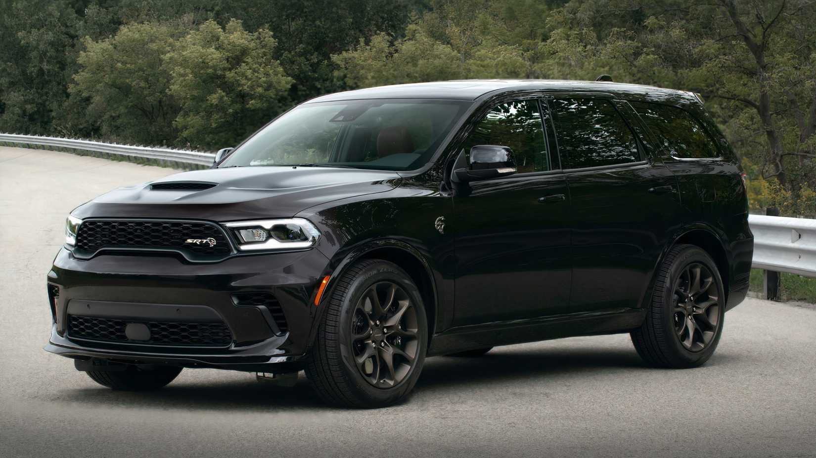 3/4 front view of 2025 Dodge Durango SRT Hellcat Brass Monkey