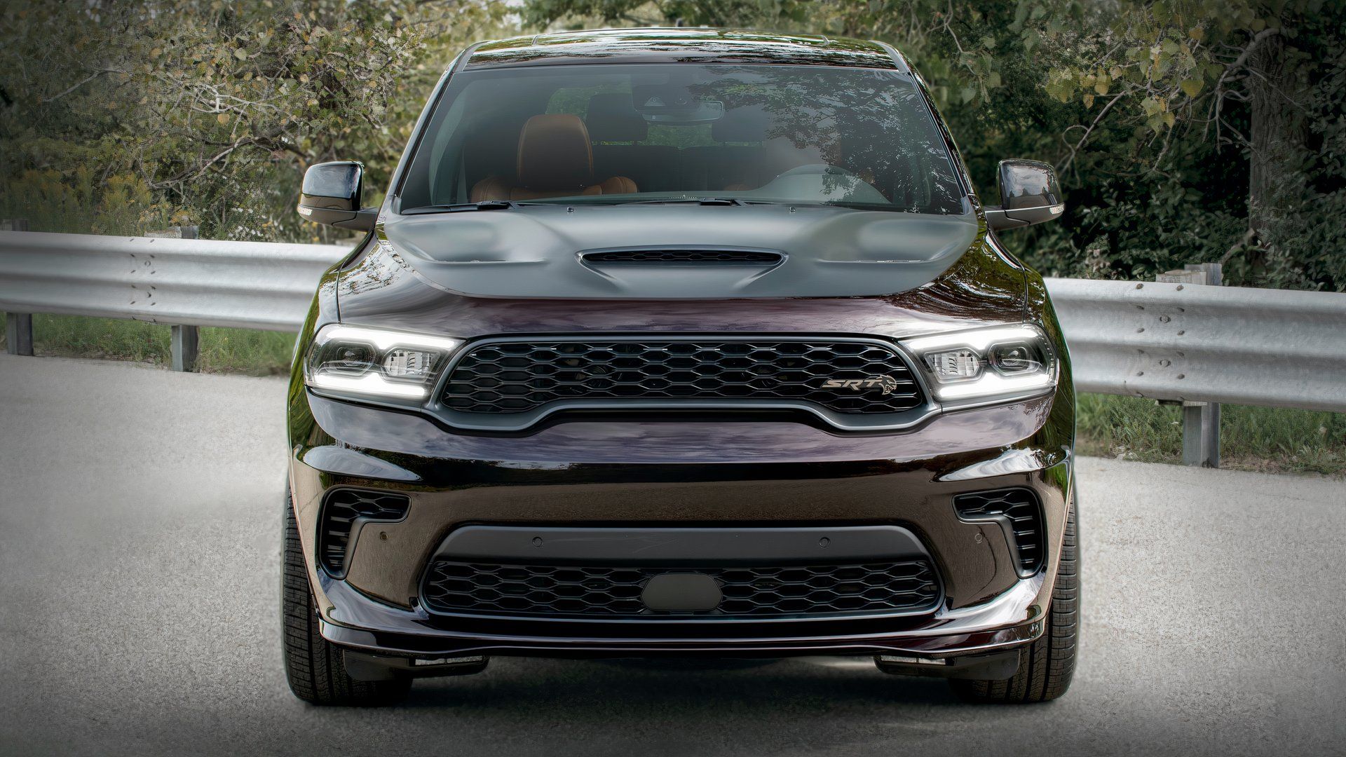 Front view of 2025 Dodge Durango SRT Hellcat Brass Monkey