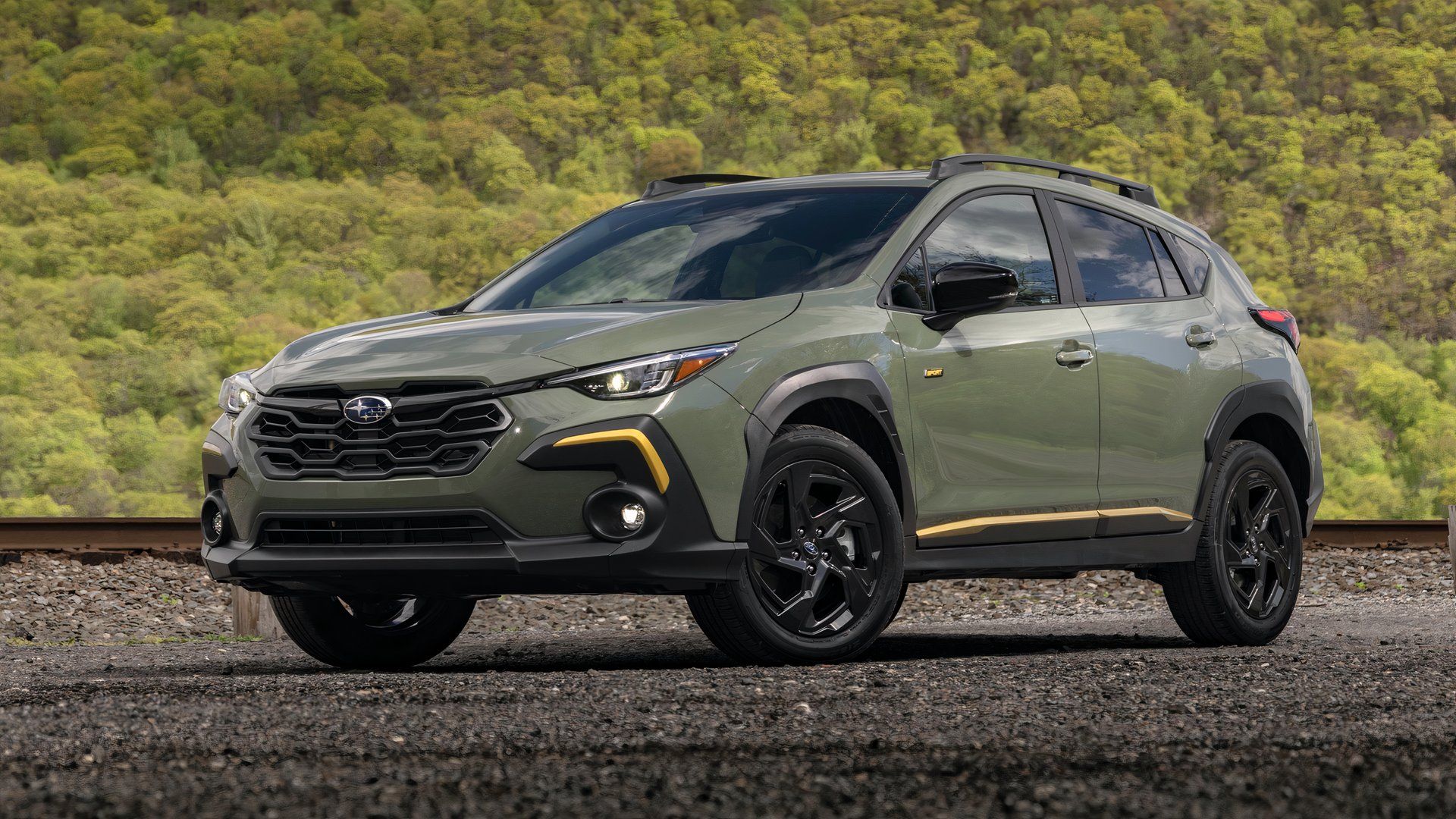 3/4 front view of 2024 Subaru Crosstrek Sport