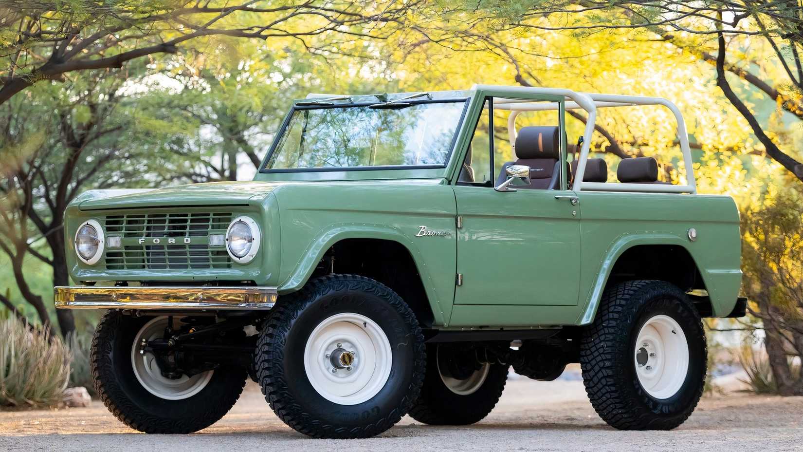 3/4 side view of 1966 Ford Bronco