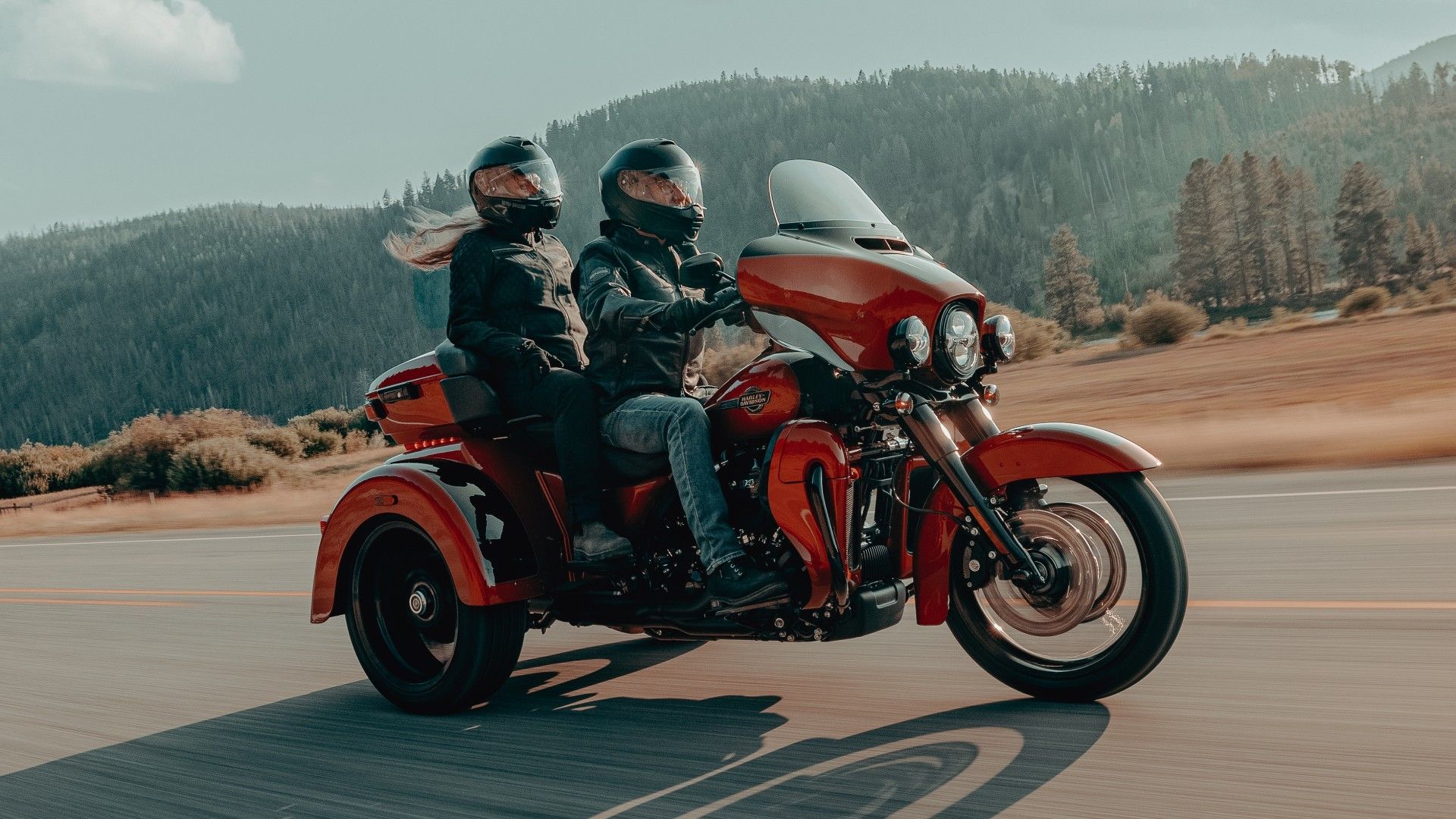 2025 Harley-Davidson Tri Glide Ultra on the road