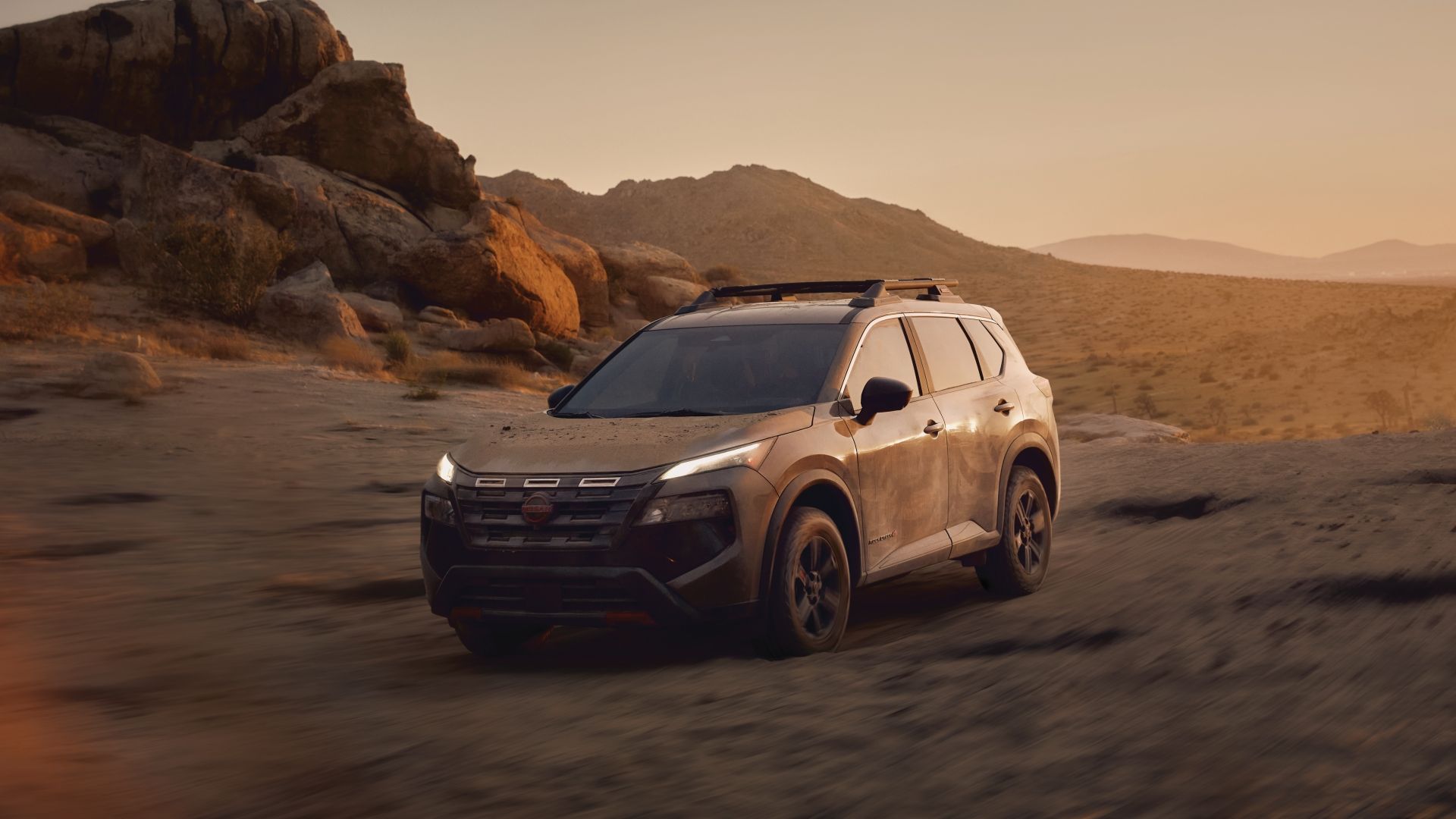 Nissan Rogue Off-Road Quality Driving Front Three-Quarter