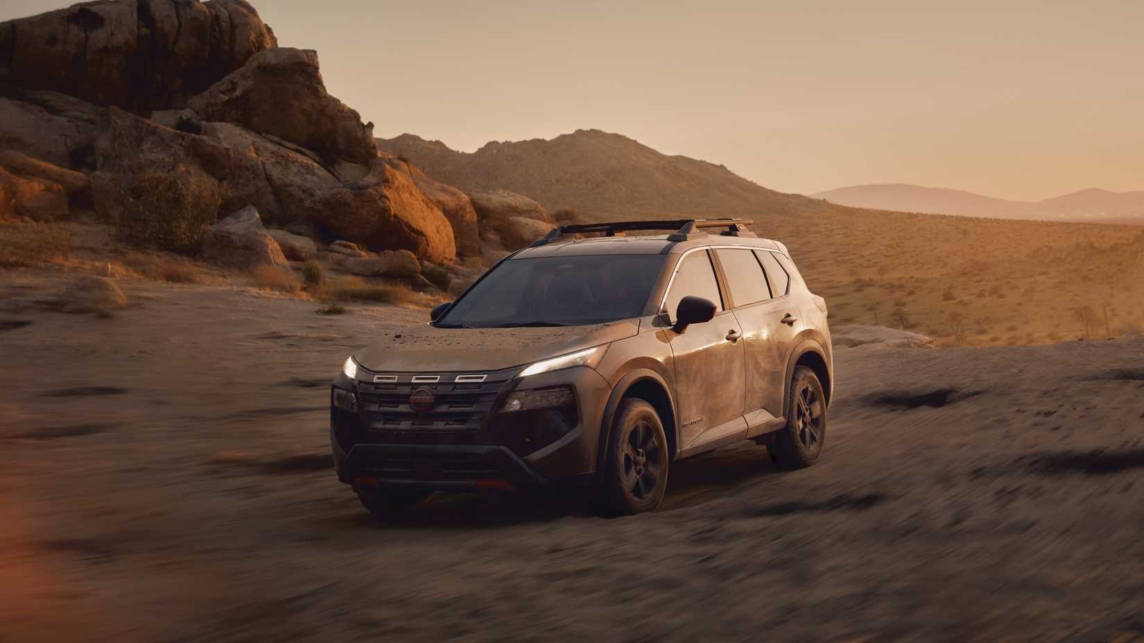 Nissan Rogue Off-Road Quality Driving Front Three-Quarter