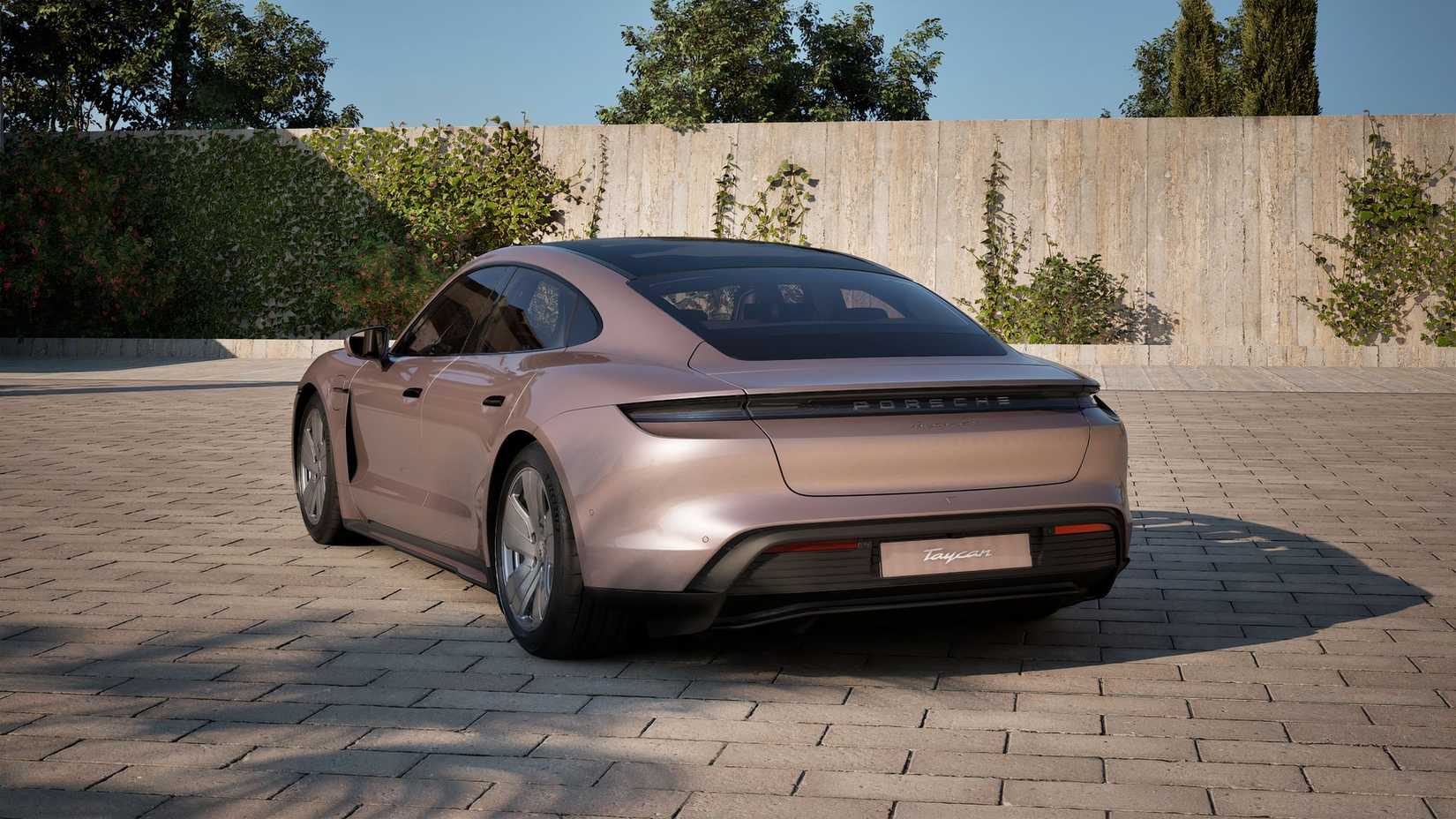 Porsche Taycan 4S rear-quarter
