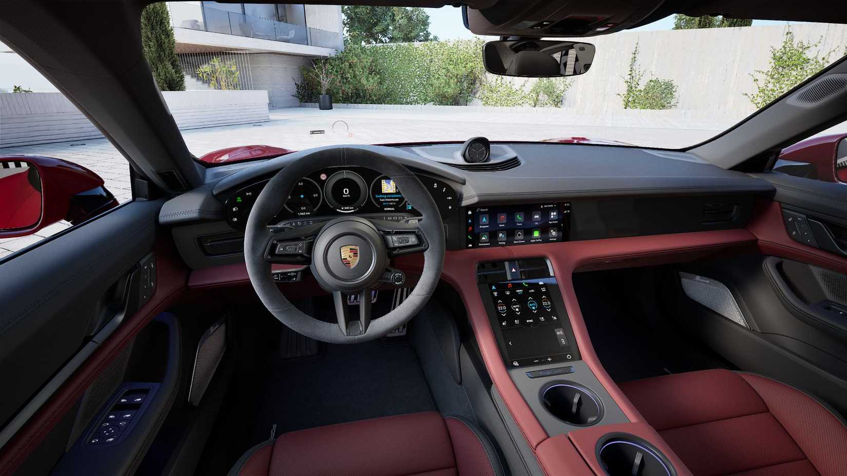 Interior do Porsche Taycan GTS