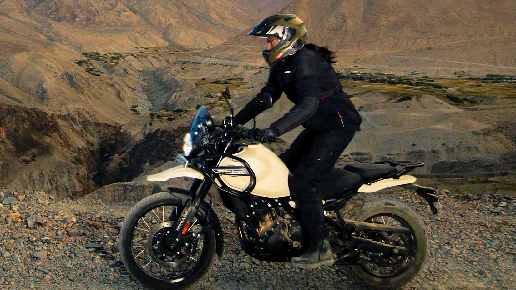 Rider on a 2025 Royal Enfield Himalayan 450
