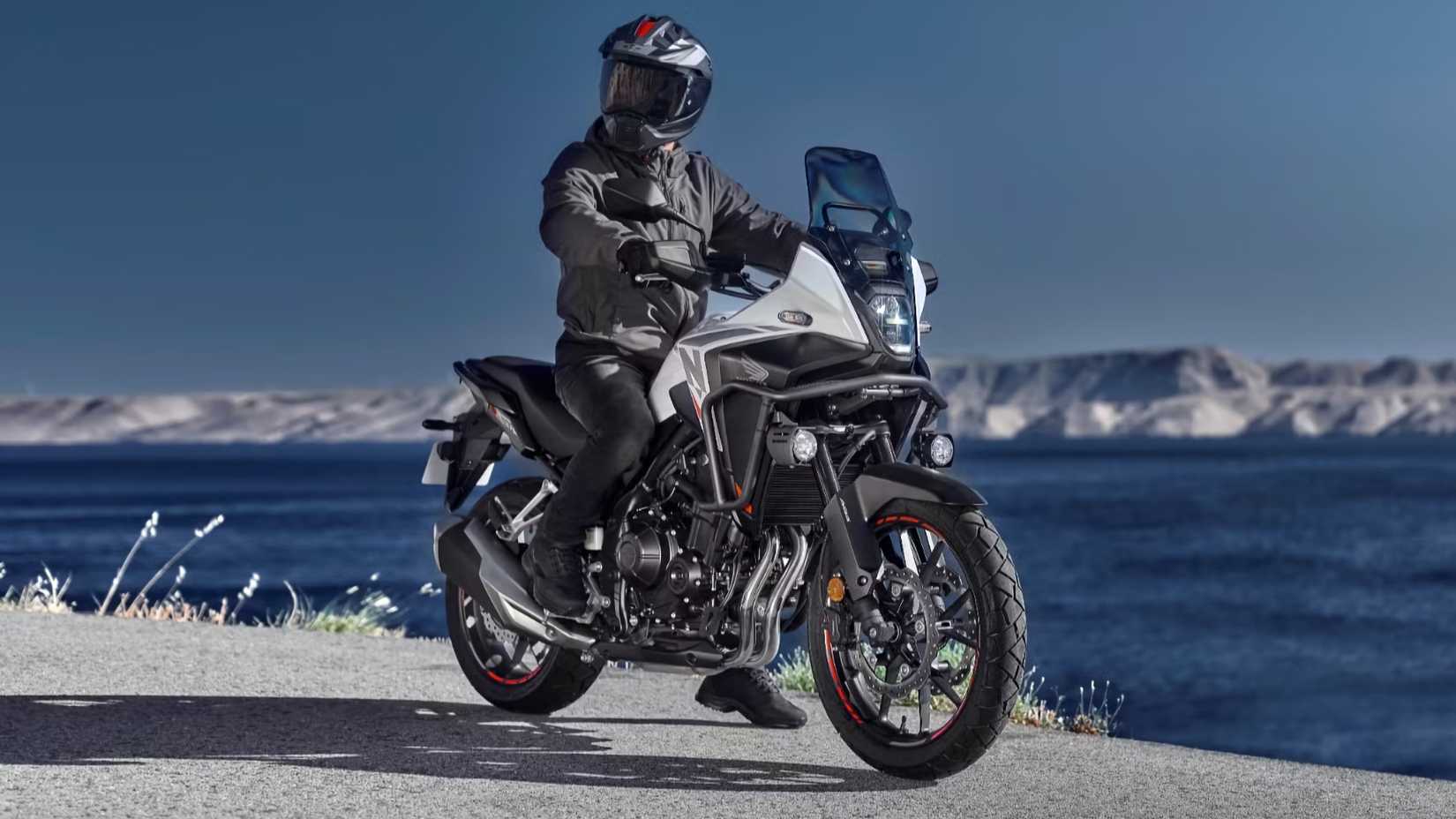 Rider sitting on a 2025 Honda NX500