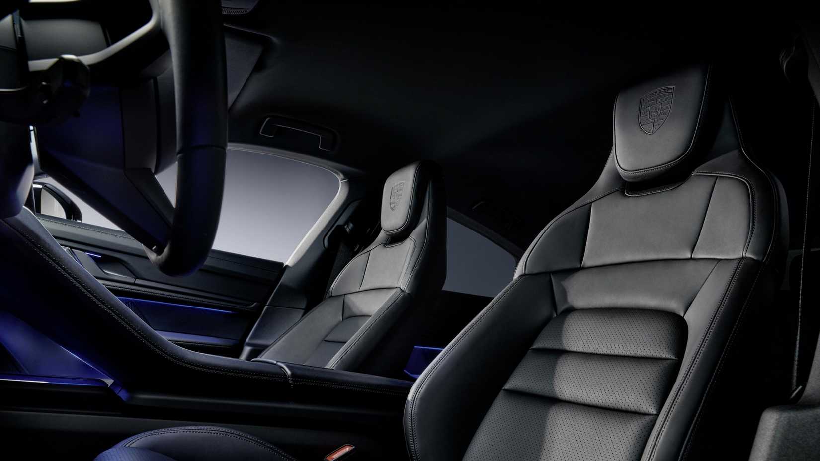 Interior of the 2026 Porsche Taycan Black Edition
