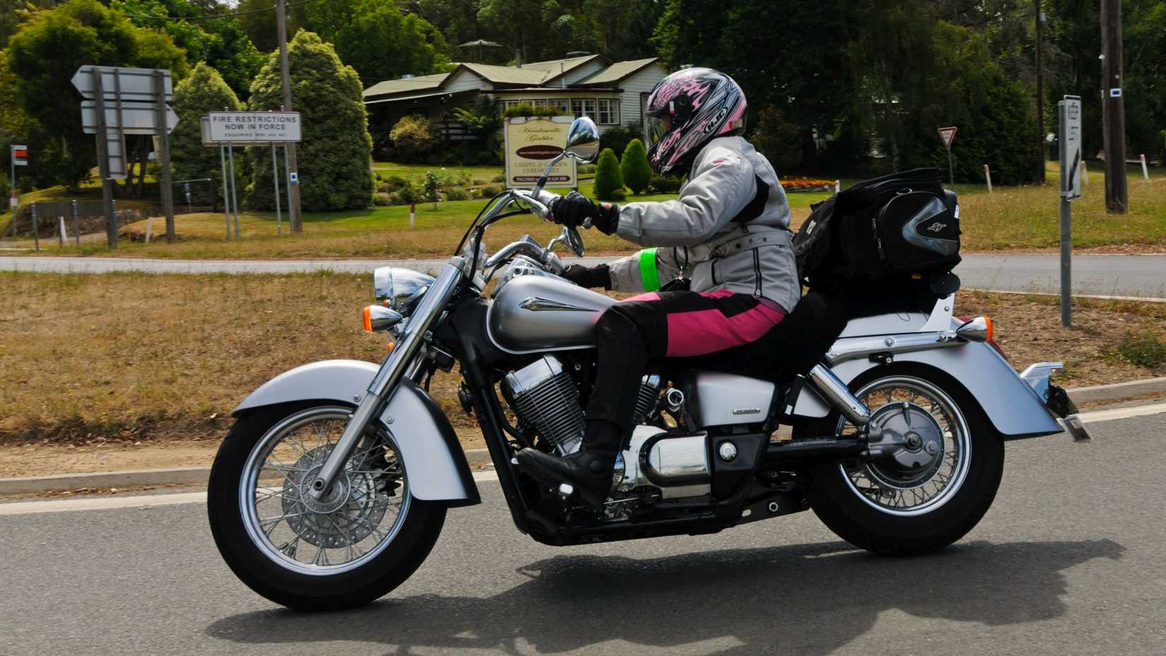Silver Honda Shadow Aero