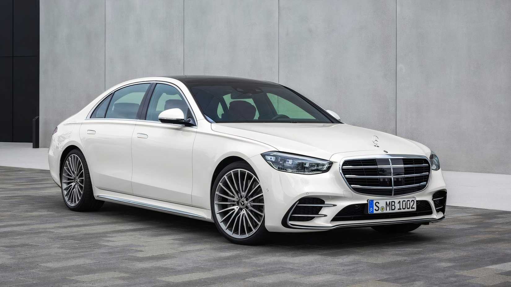 2021 Mercedes-Benz S-Class, front 3/4