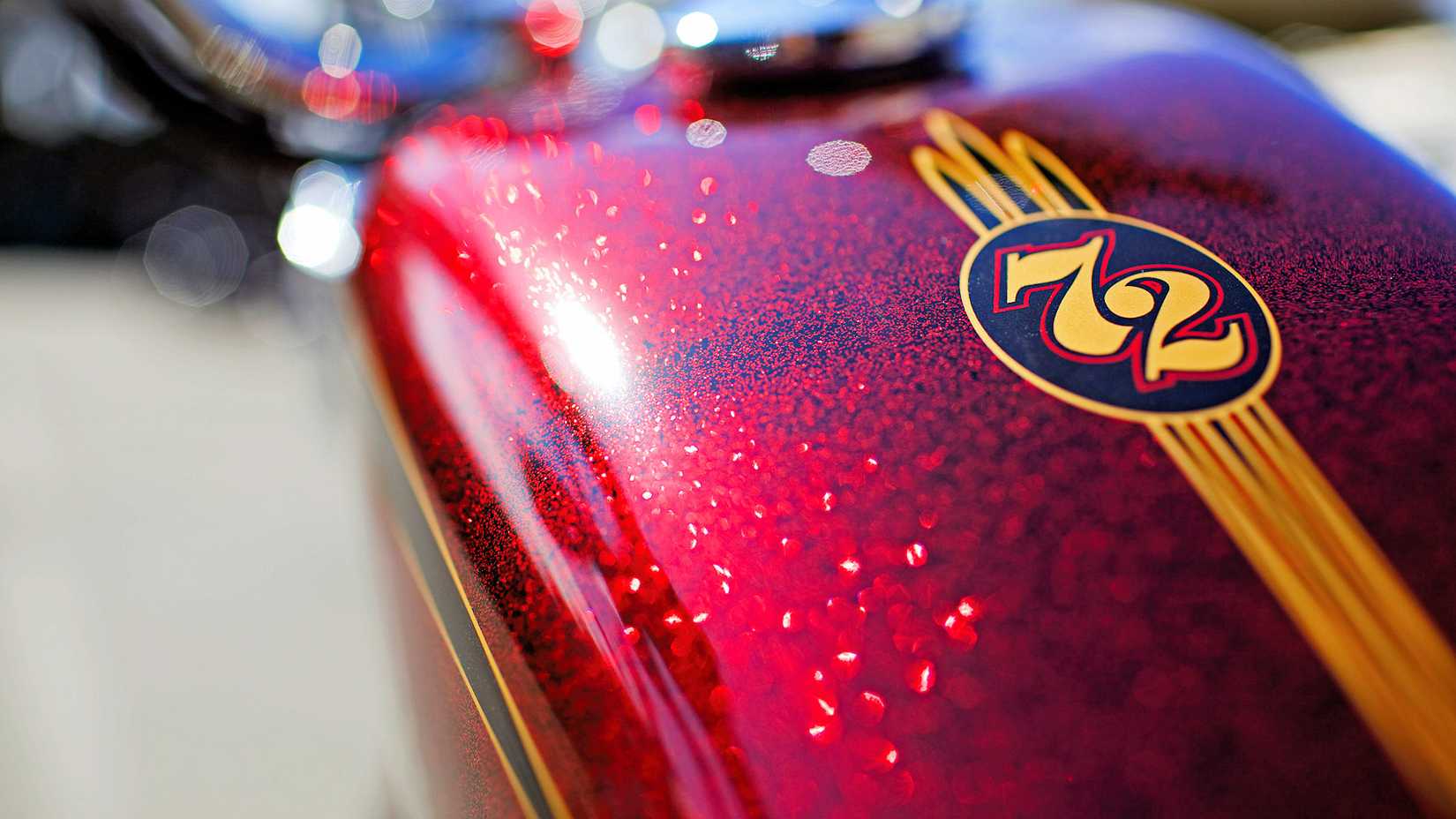 2012 Harley-Davidson Seventy-Two tank close-up detail