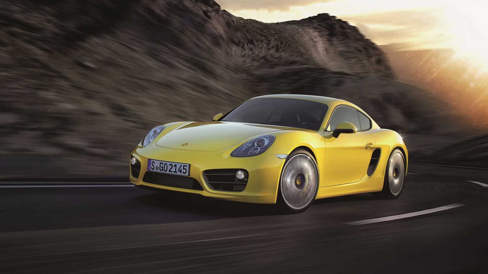 2016 Porsche Cayman front driving