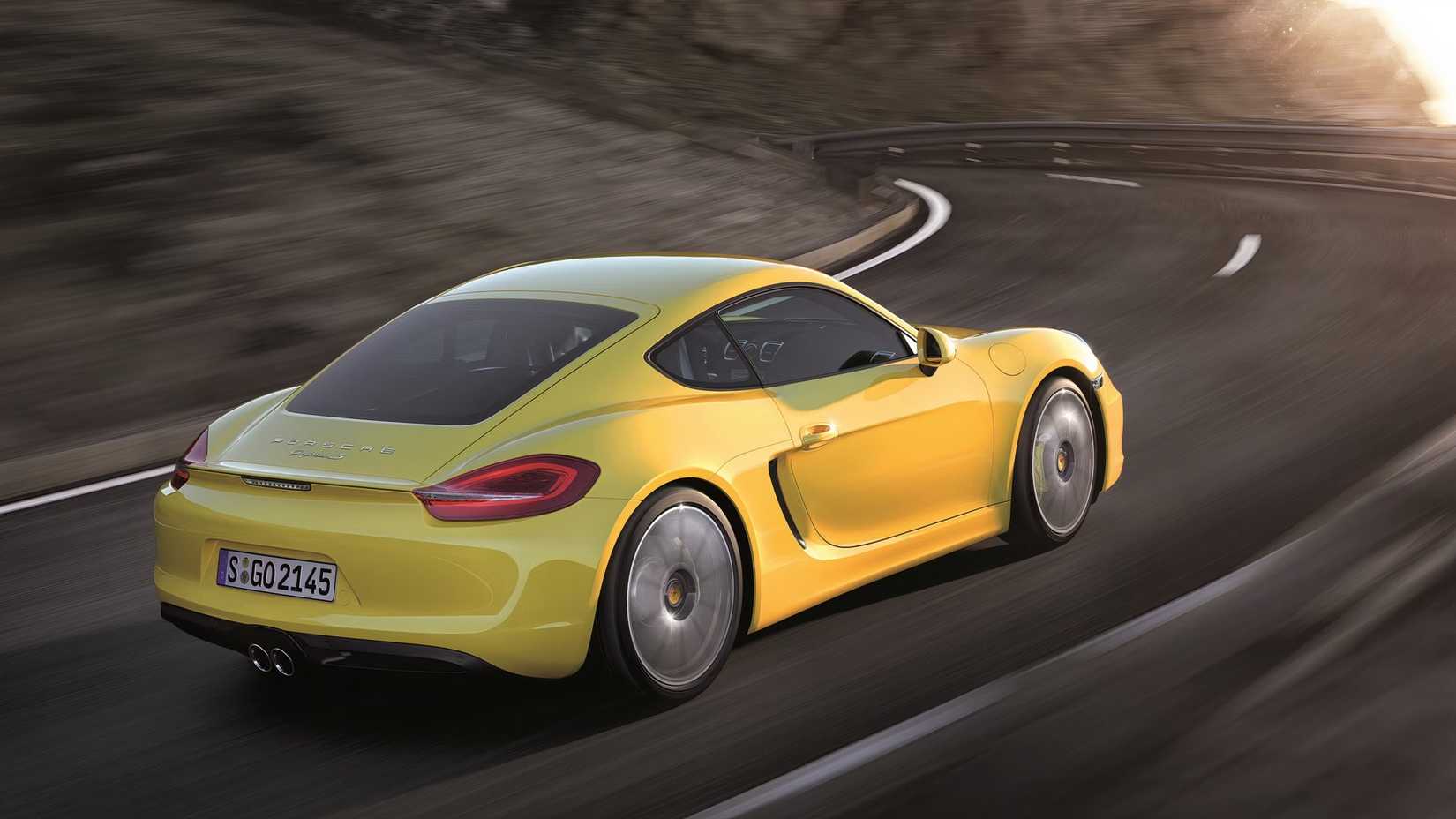 2016 Porsche Cayman rear driving