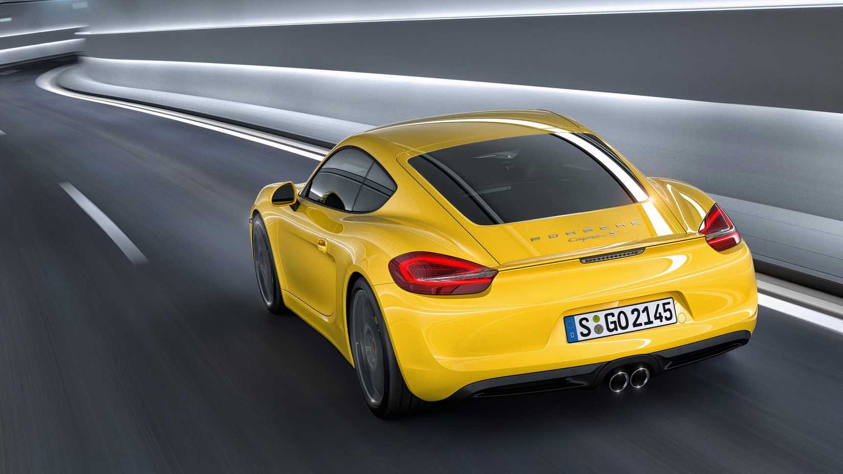 Traseira do Porsche Cayman 2016