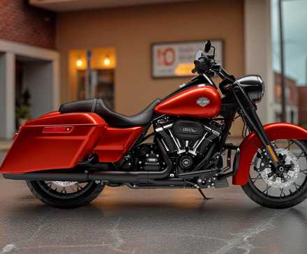 Foto de perfil estático especial da Harley-Davidson Road King 2025