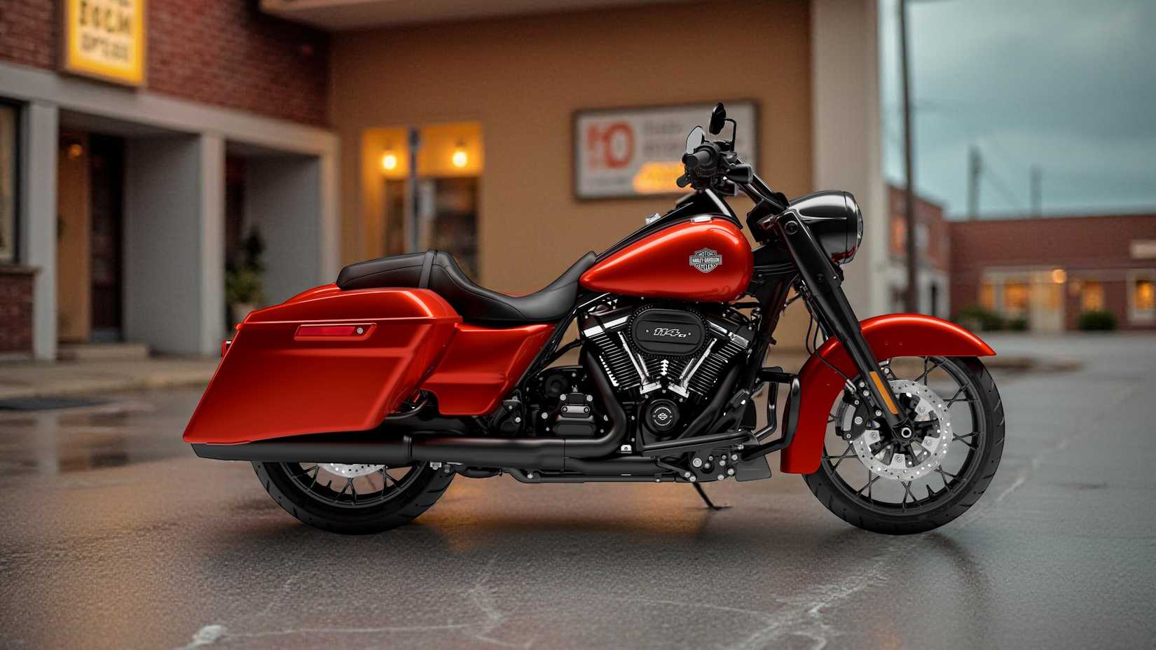 Foto de perfil estático especial da Harley-Davidson Road King 2025