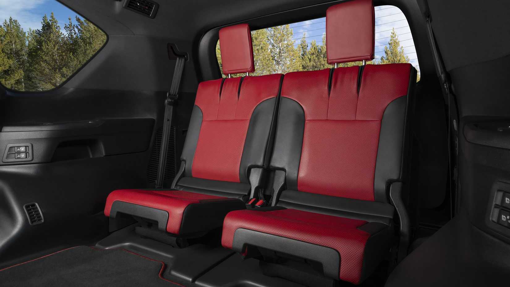 2025 Lexus LX 600 F SPORT interior showing rear seats