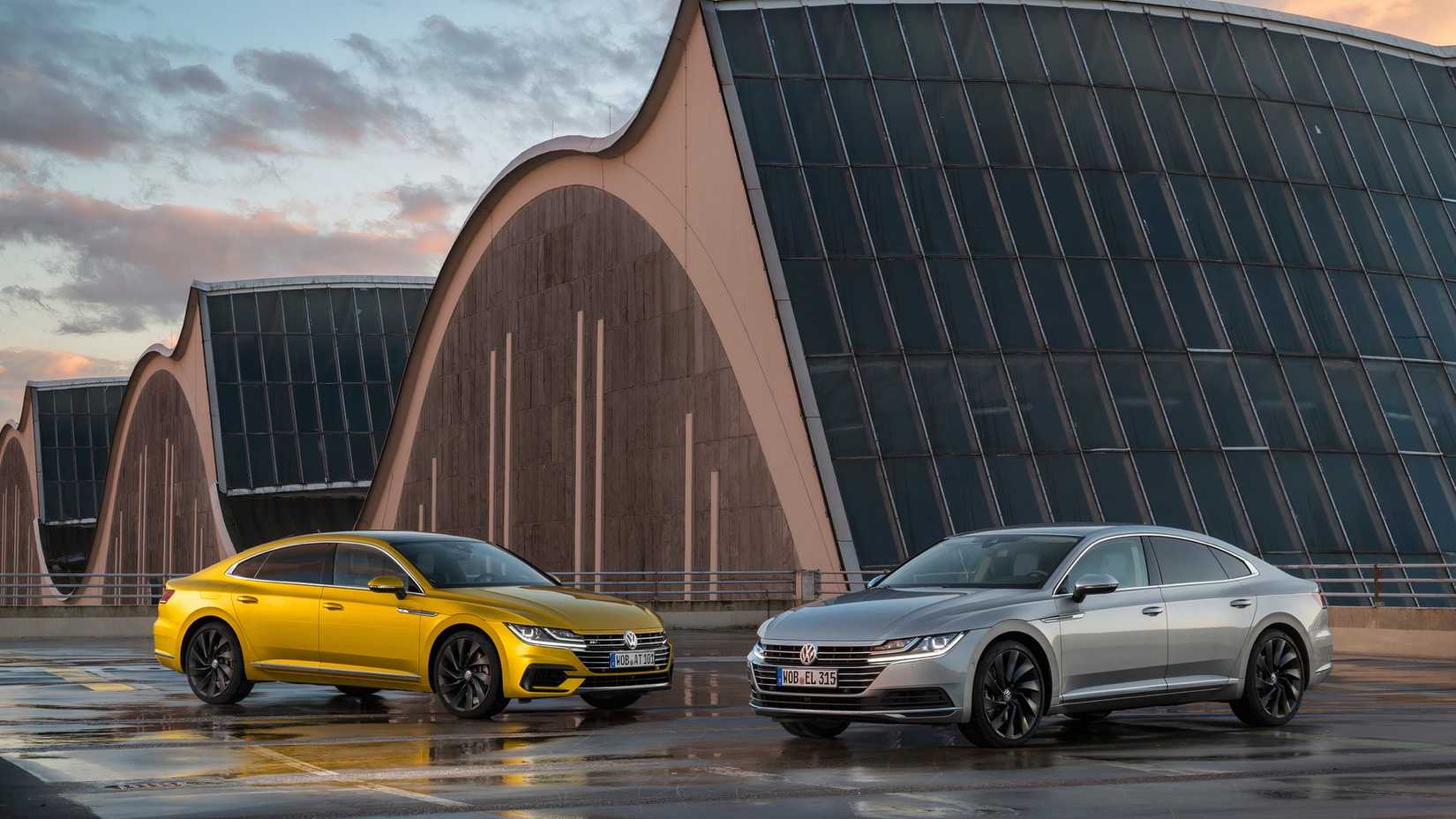 Volkswagen Arteon lineup parked