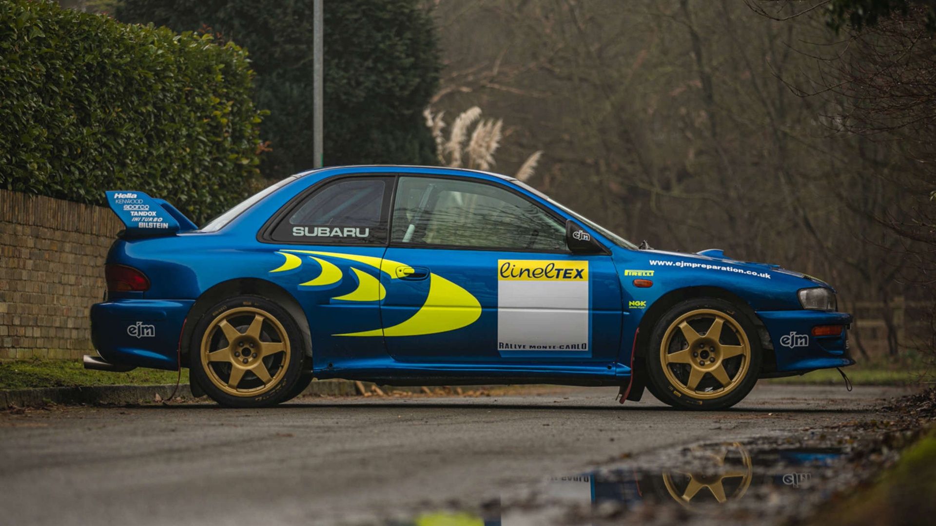 Historic Colin McRae Subaru rally car 