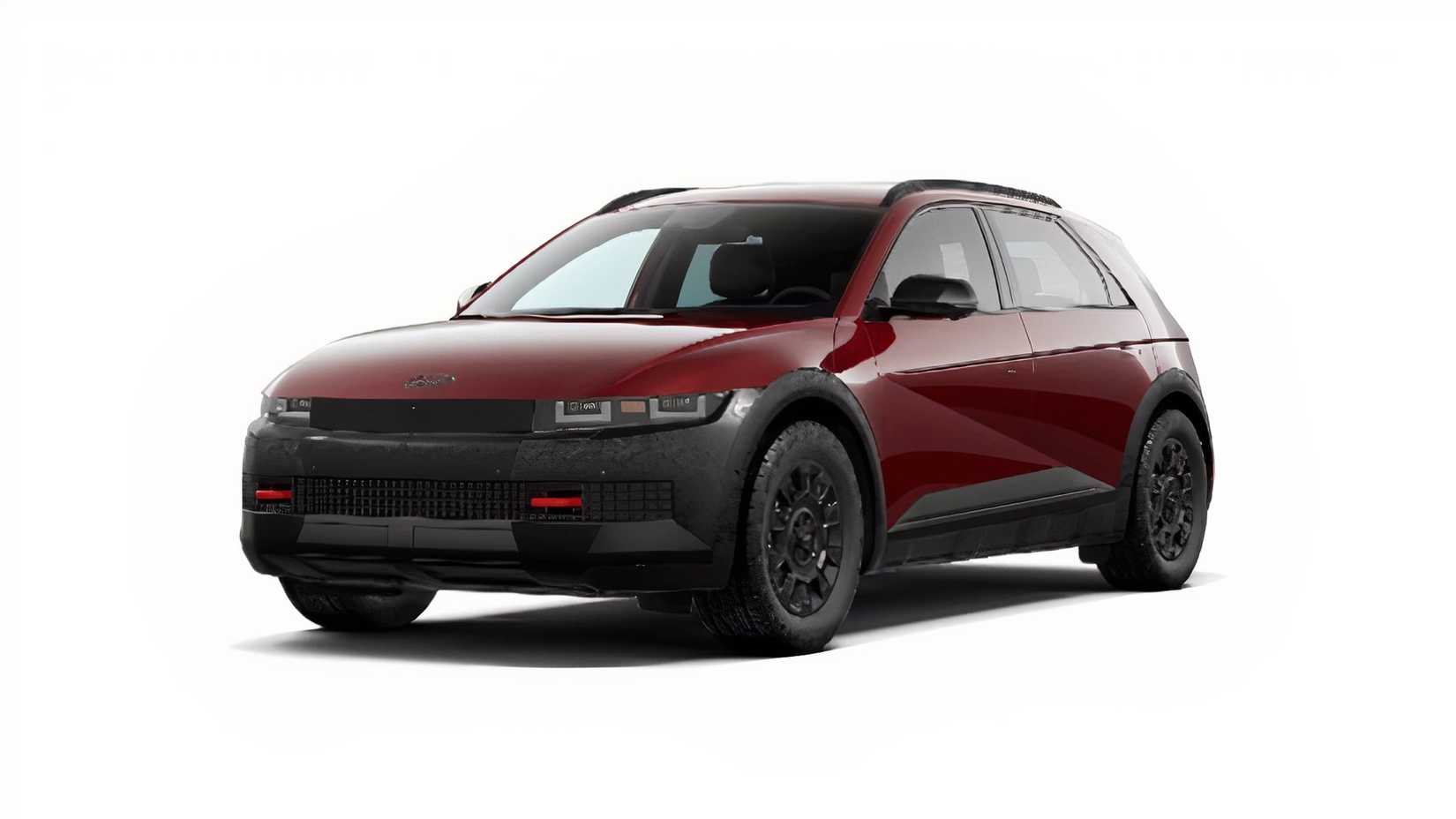 Hyundai Ioniq 5 XRT Red front-quarter