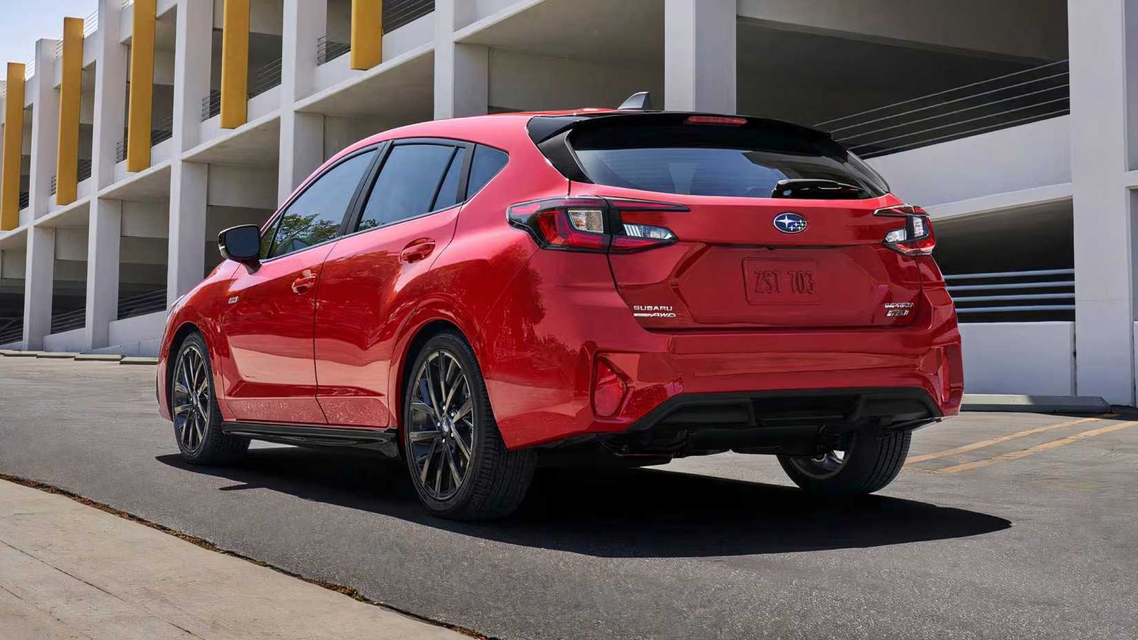 2026 Subaru Impreza RS driving on city street