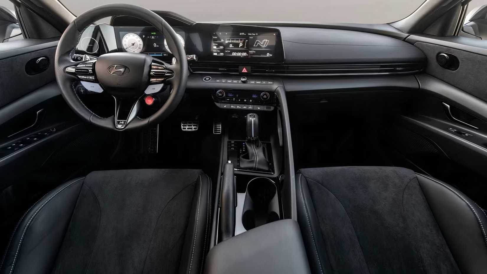 2025 Hyundai Elantra N interior showing front cabin