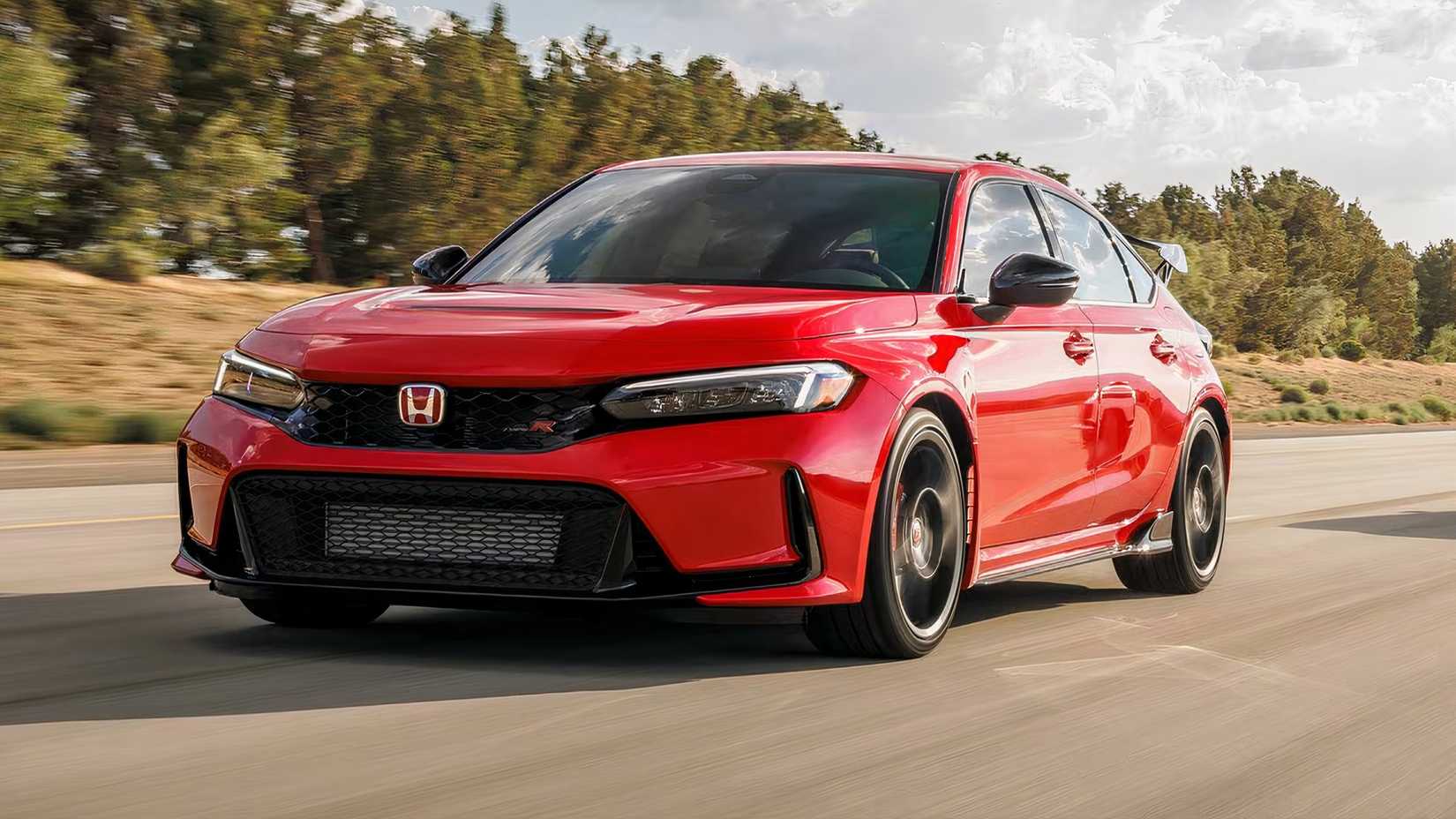 2025 Honda Civic Type R em vermelho