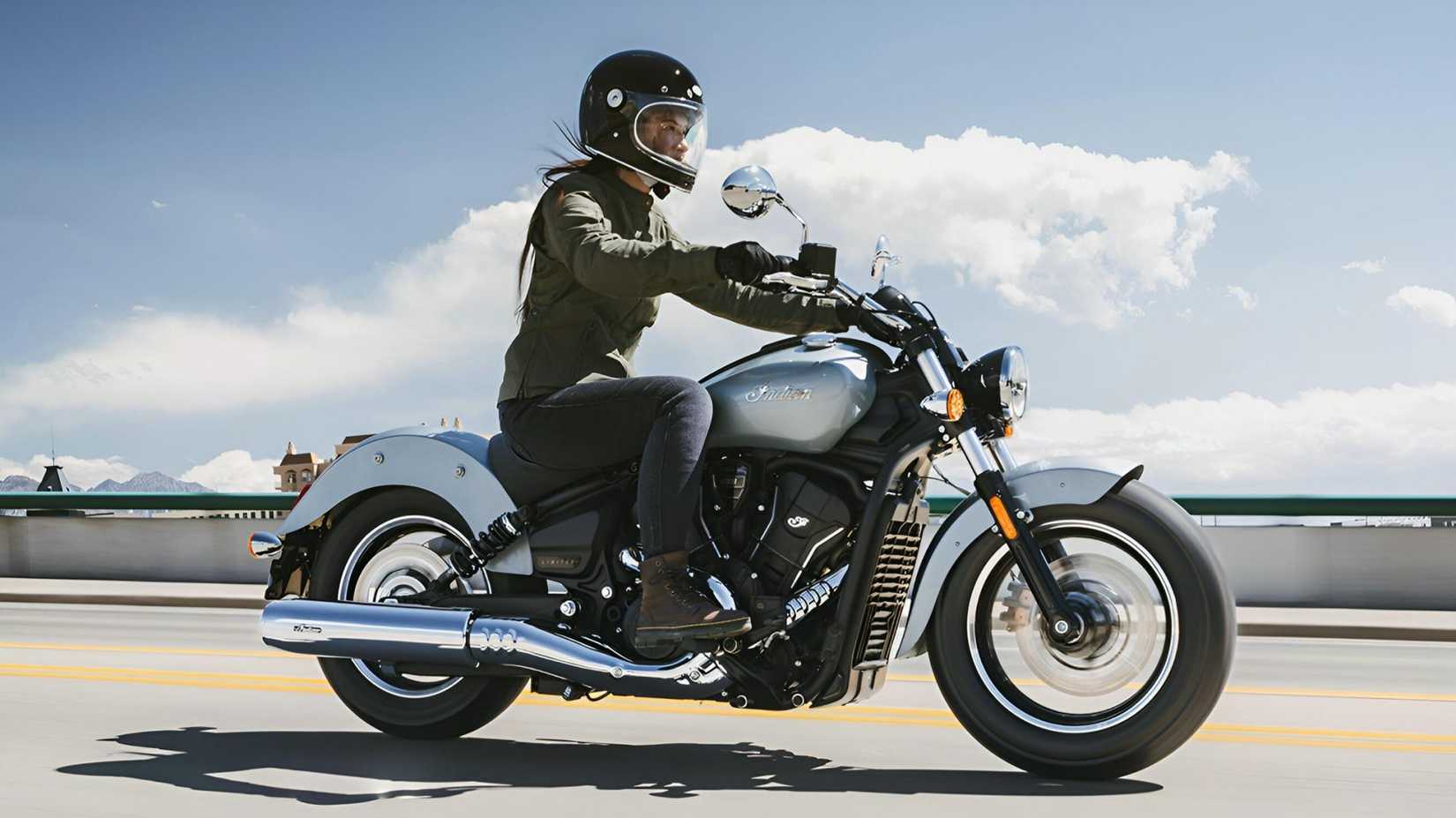 2025 Indian Scout Sixty Classic front third quarter view