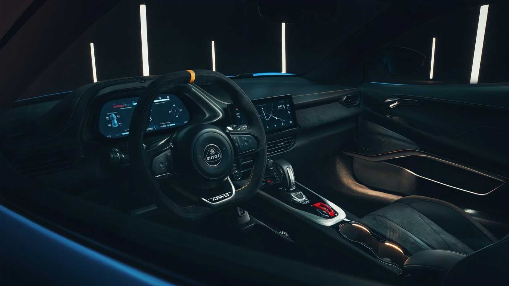 2025 Lotus Emira, vista interna da cabine