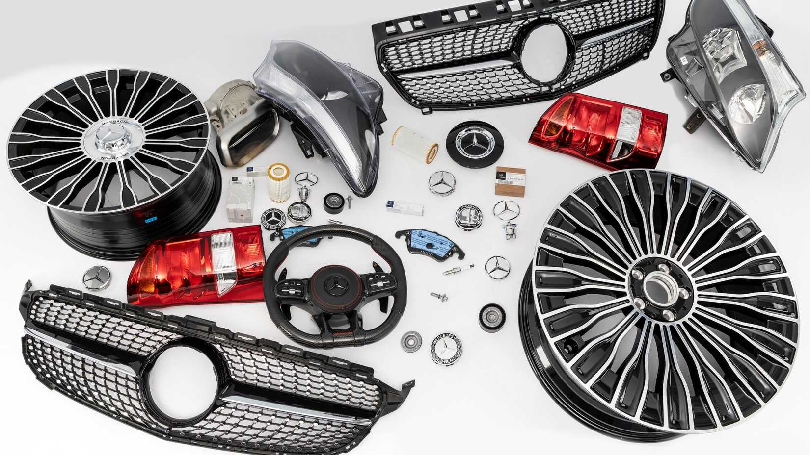 Mercedes-Benz Counterfeit Parts -- Group Shot