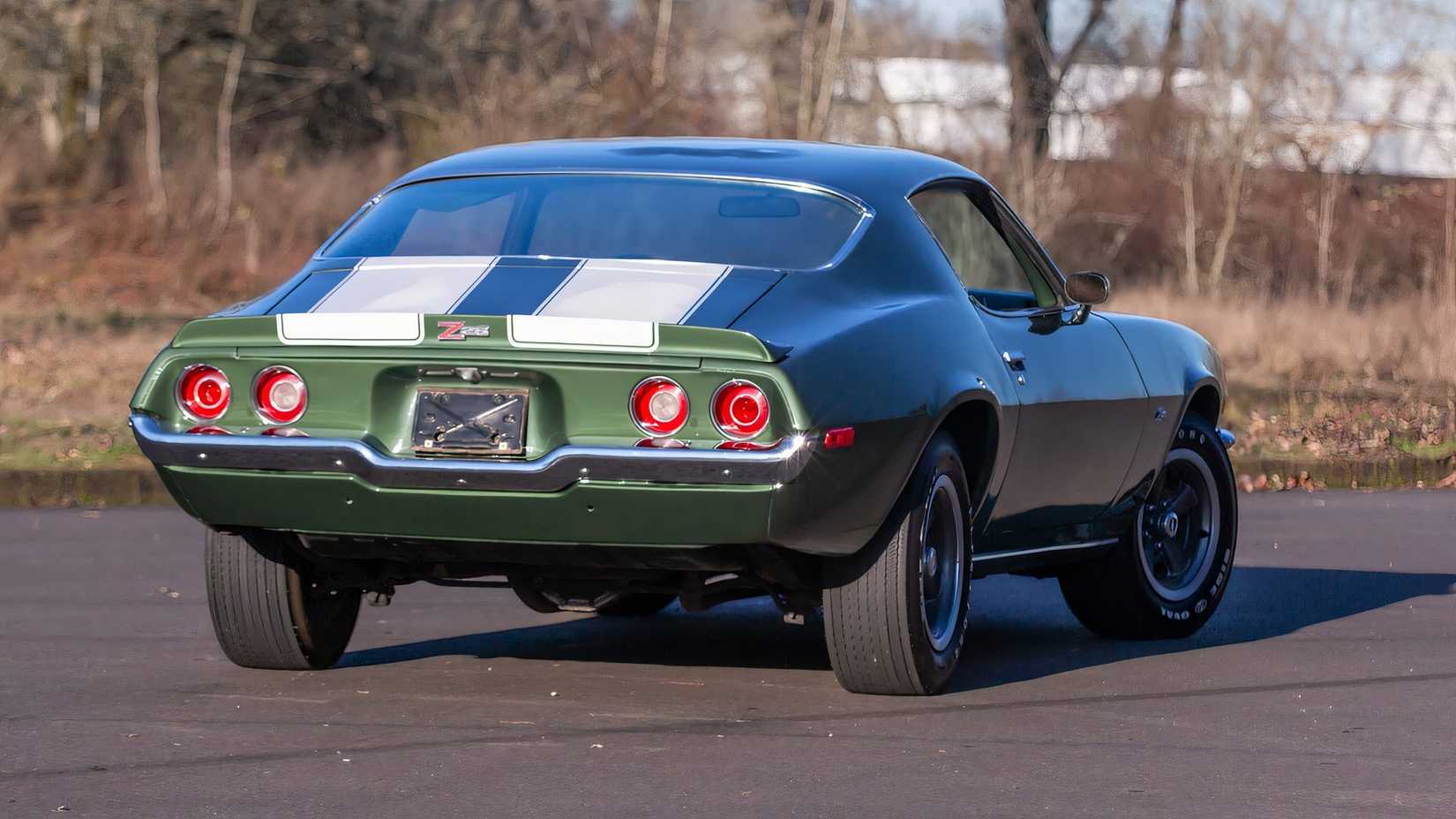 3/4 rear view of 1970 Chevrolet Camaro Z/28