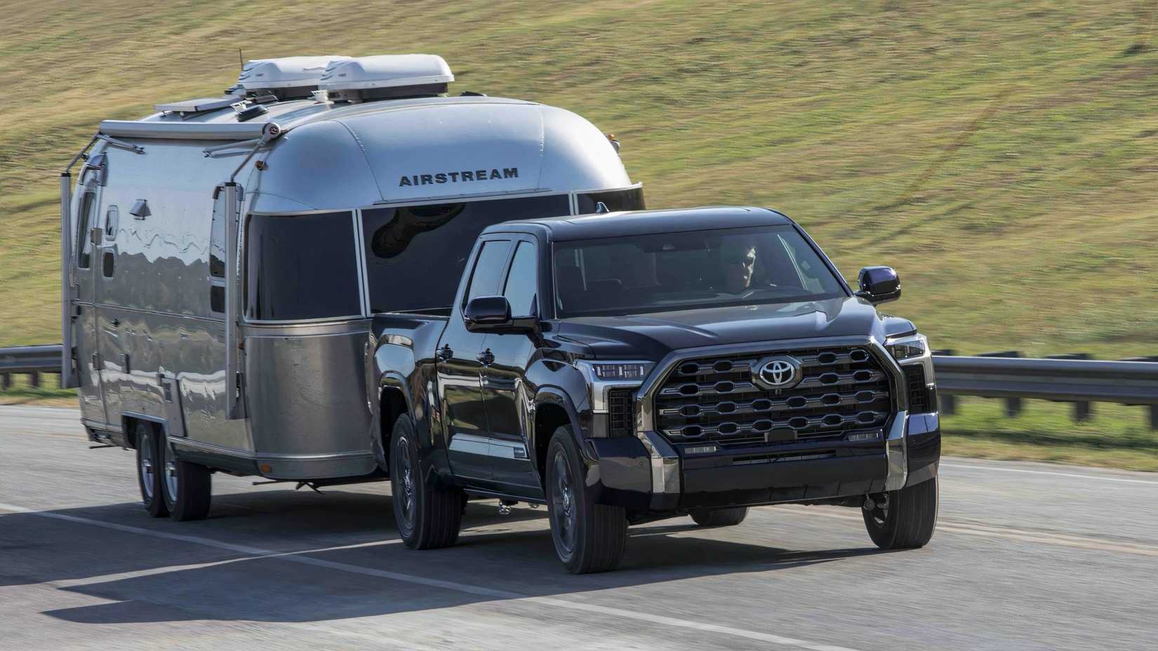 2025 Toyota Tundra towing camper
