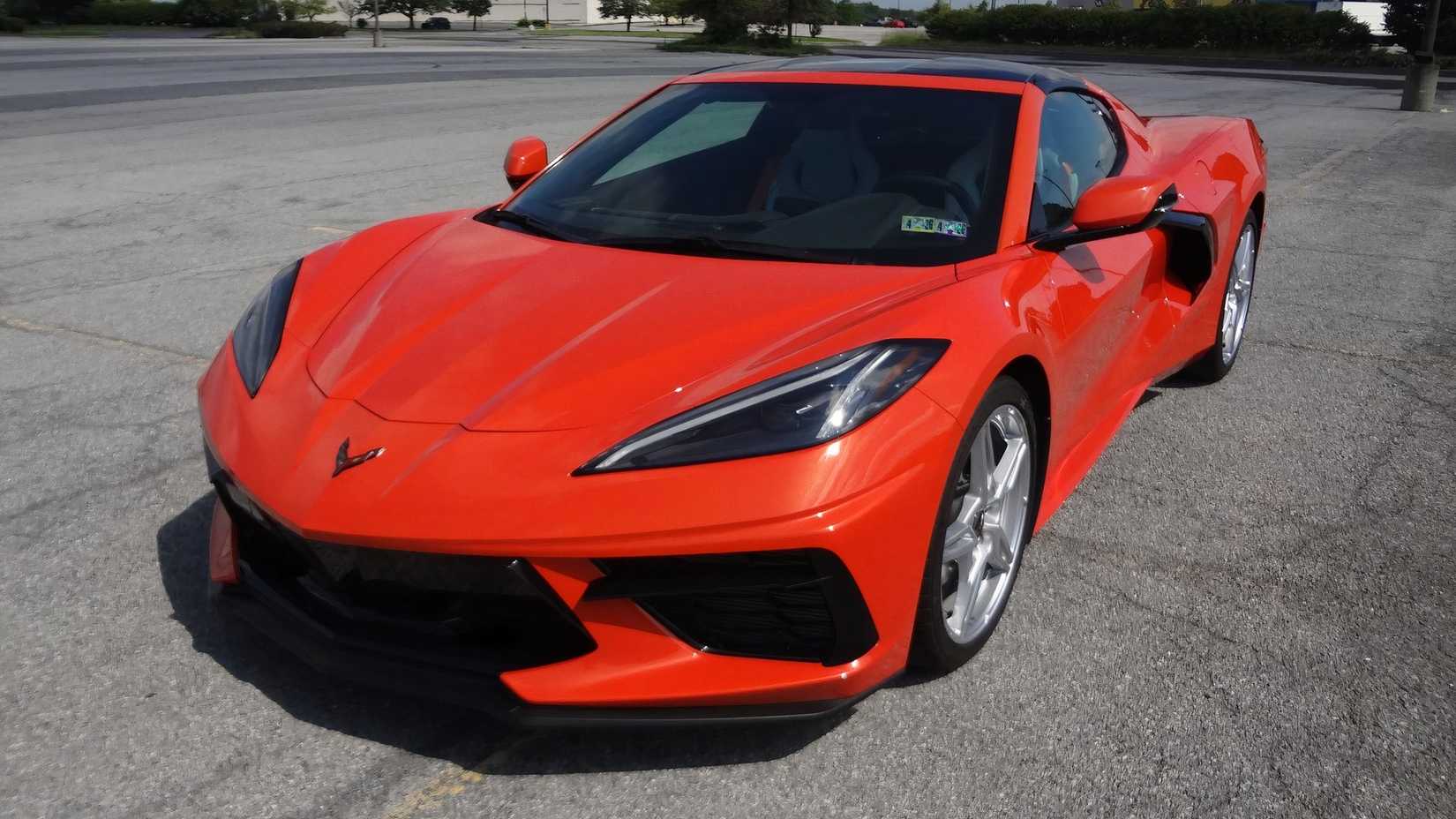 3/4 front view of used 2020 Chevrolet Corvette