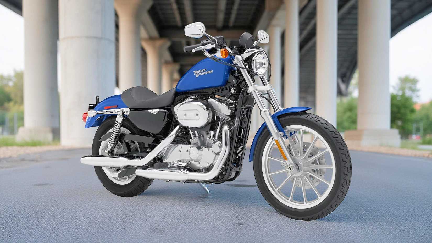 1986 Harley-Davidson Sportster 883 static front quarter shot
