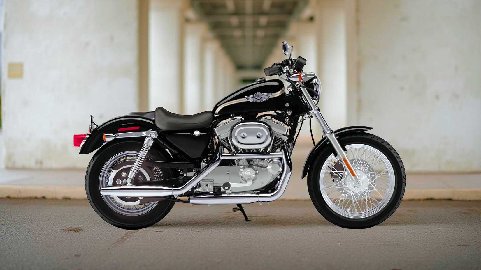 1986 Harley-Davidson Sportster 883 static profile shot