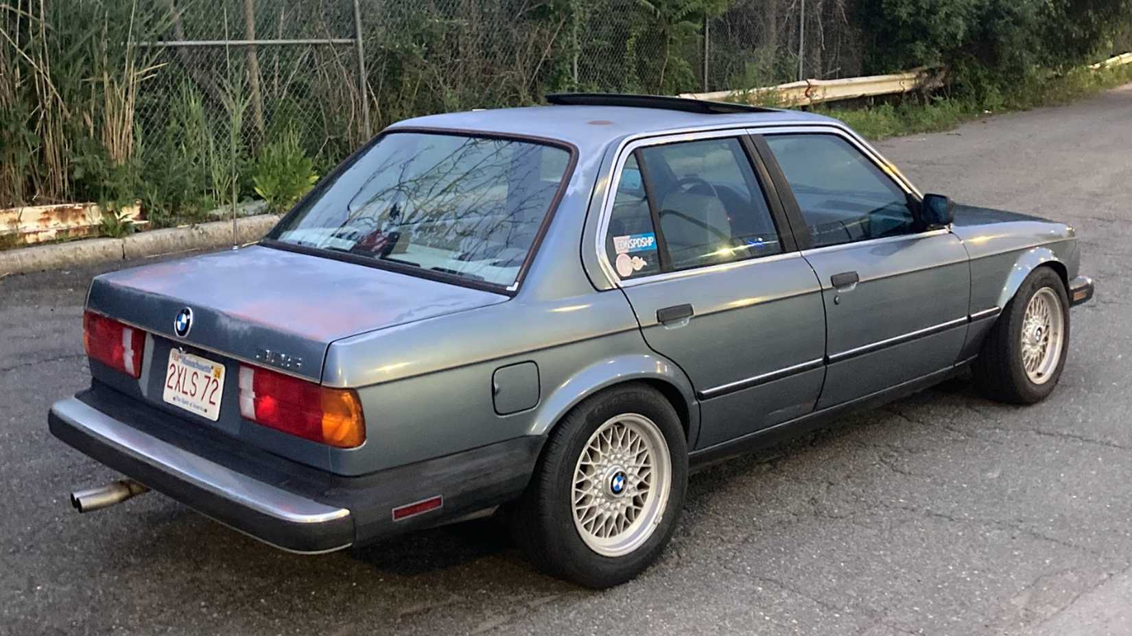 Blue 1987 BMW 325e Sedan