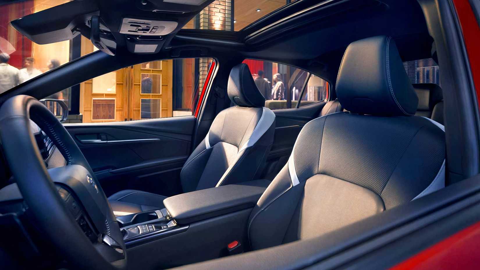 The interior of a 2026 Toyota Camry Nightshade