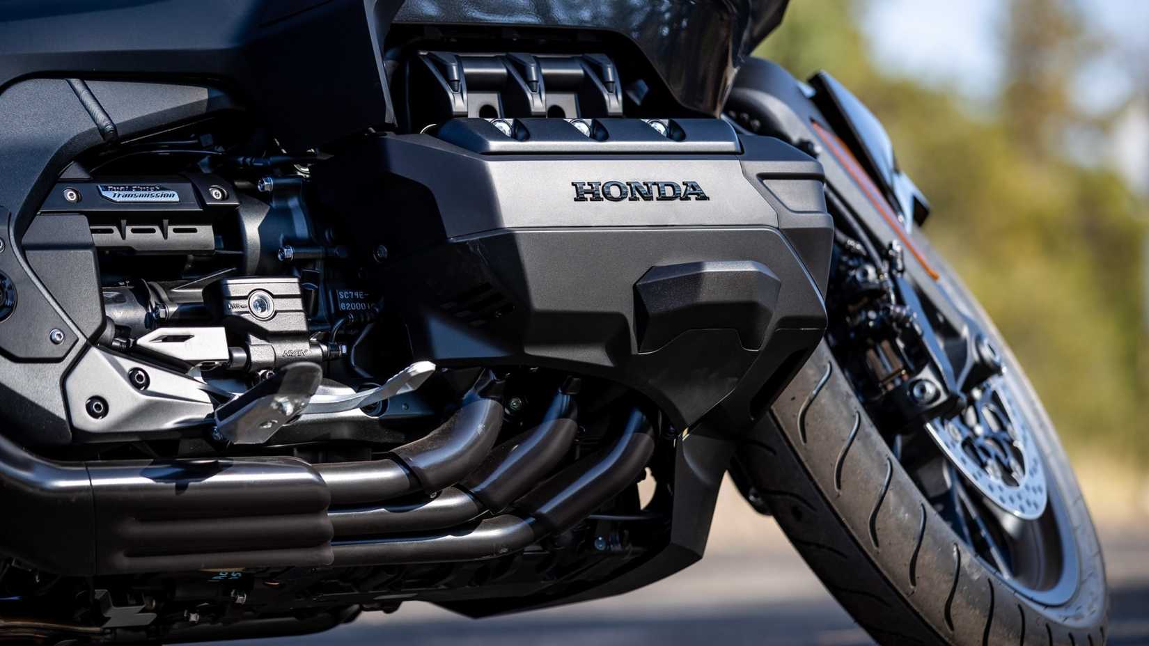 2020 Honda Gold Wing engine close-up shot