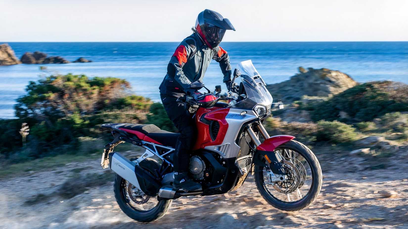 MV Agusta LXP Enduro Veloce off-roading in comfort side profile view