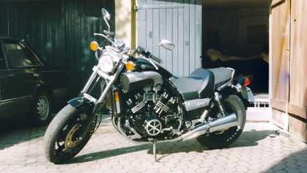Papel de parede hd de bicicleta muscle cruiser Yamaha V-Max dos anos 90