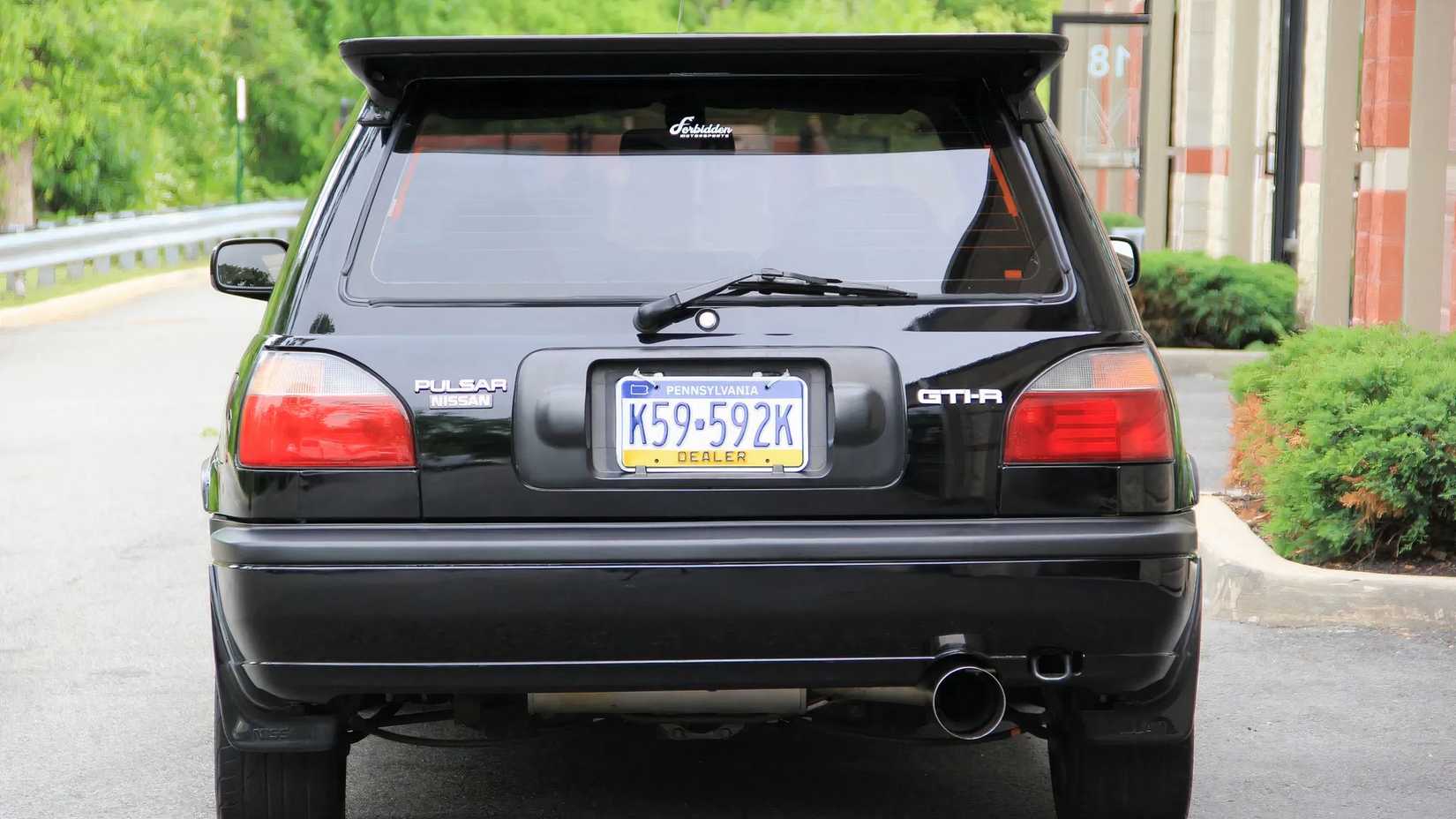 1991 Nissan Pulsar GTI-R in black parked