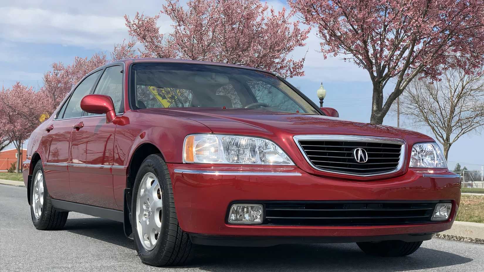 2001 Acura RL in red parked