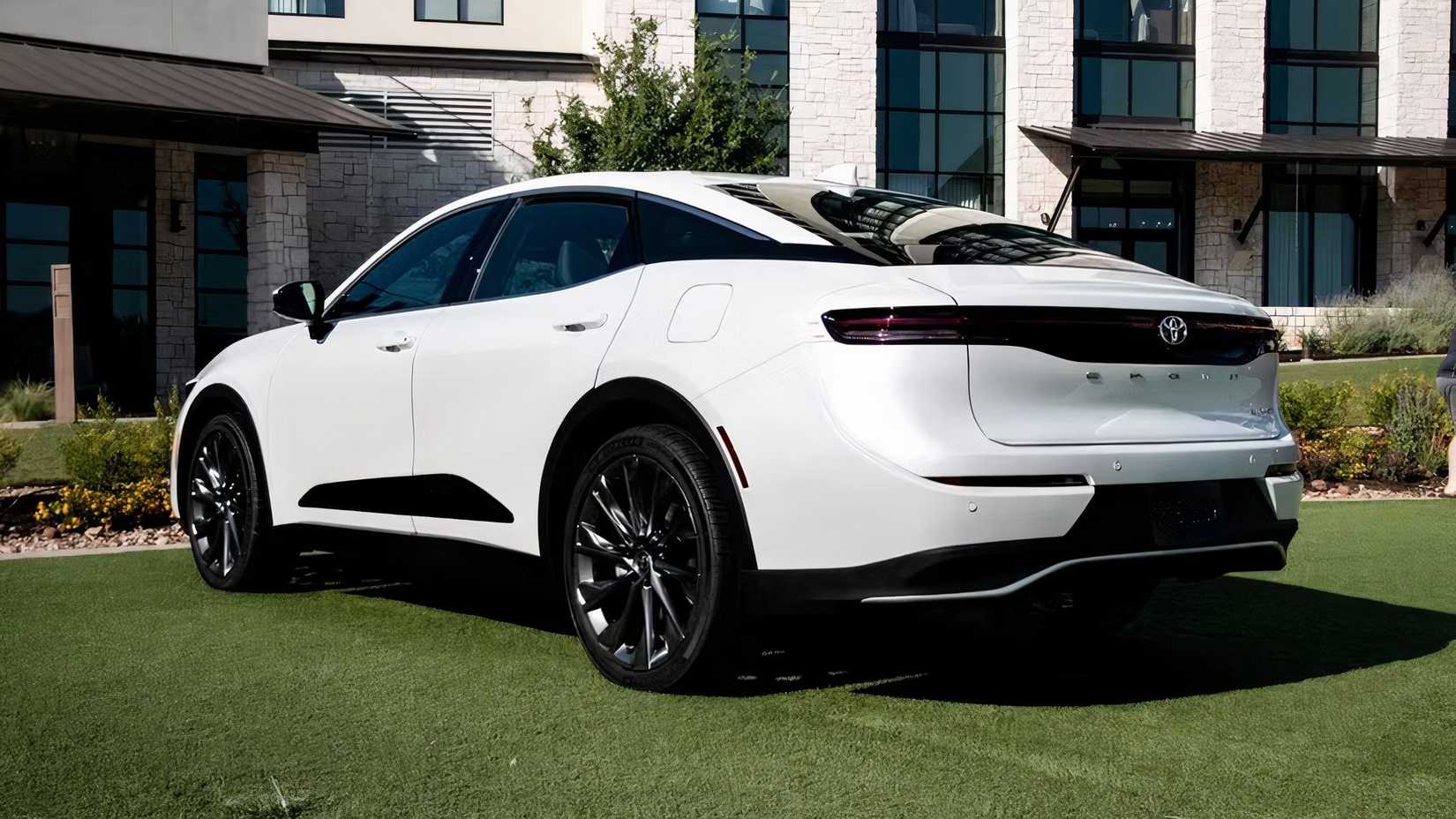 2025 Toyota Crown in white parked