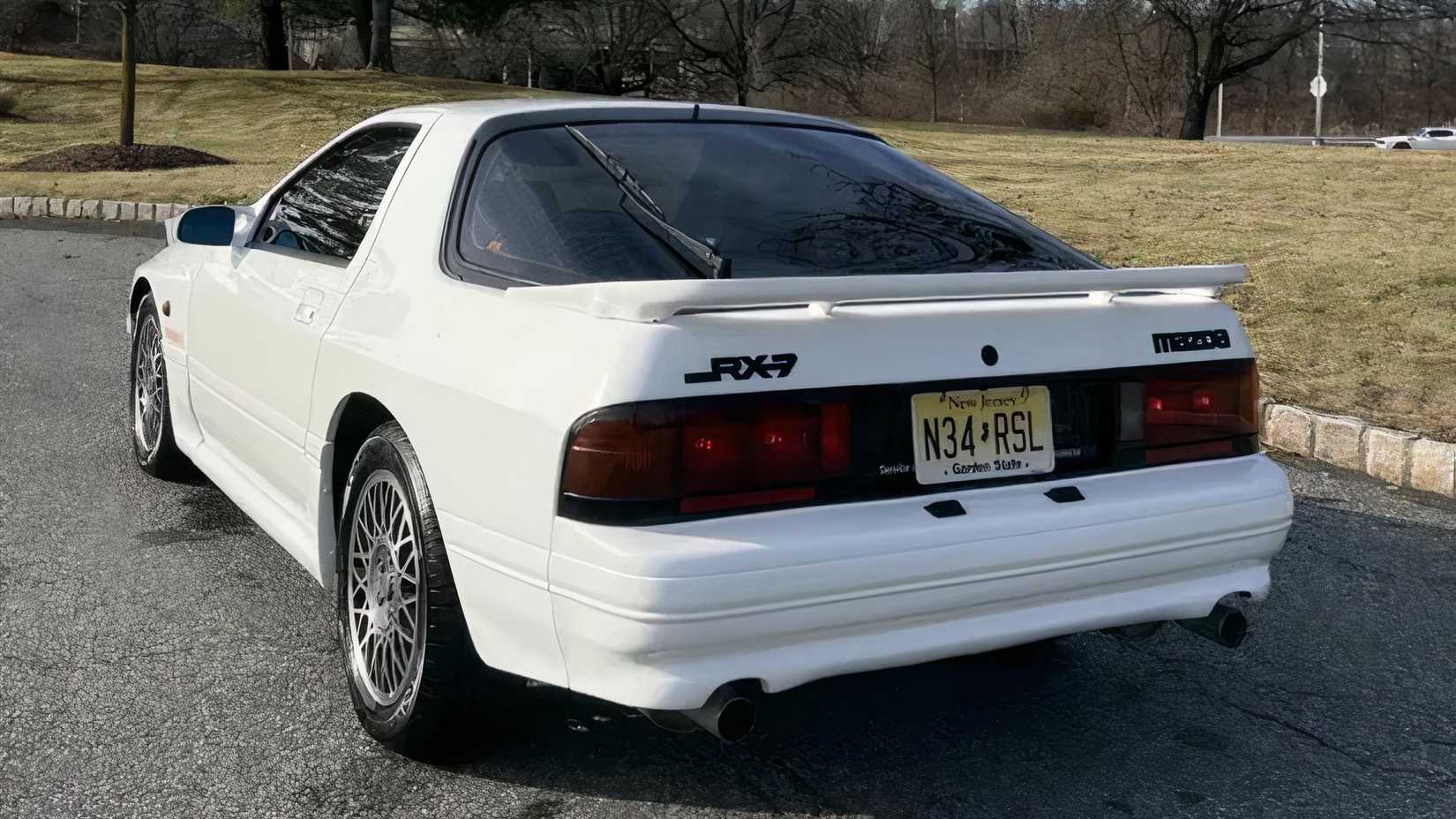 1991 Mazda RX-7 Turbo II in white parked