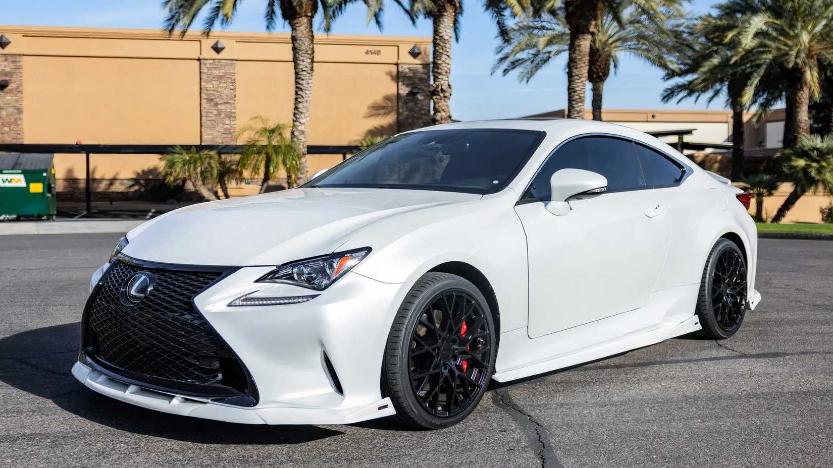 2018 Lexus RC300 in white parked